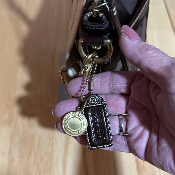 Coach Legacy Brown and Cream Logo Crossbody Bag - Picture 5 of 9